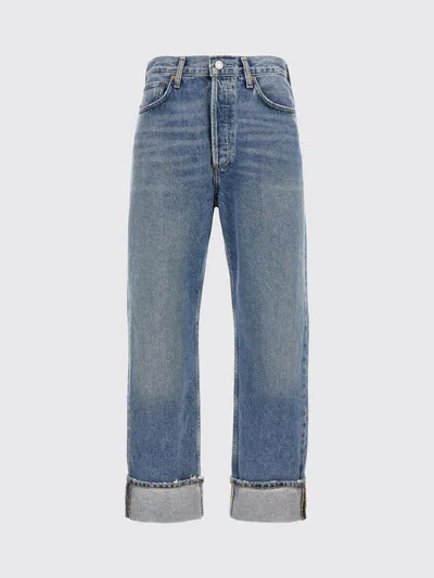Agolde Jeans Woman  In Blue
