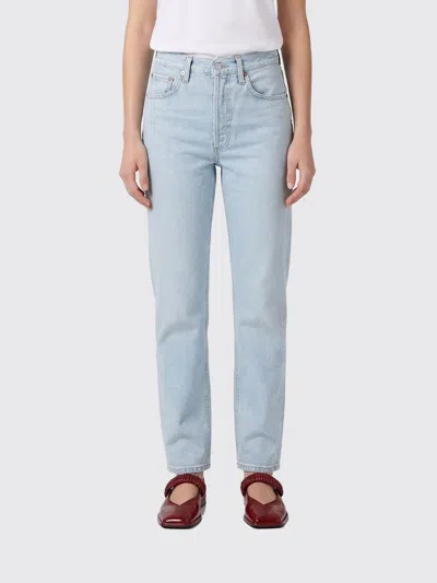 Agolde Jeans  Woman Color Denim In Blue