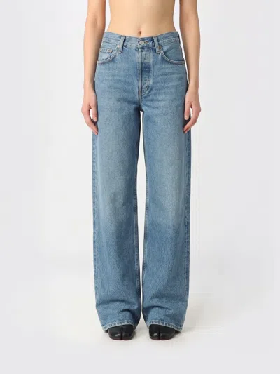 Agolde Jeans  Woman Color Denim In Blue