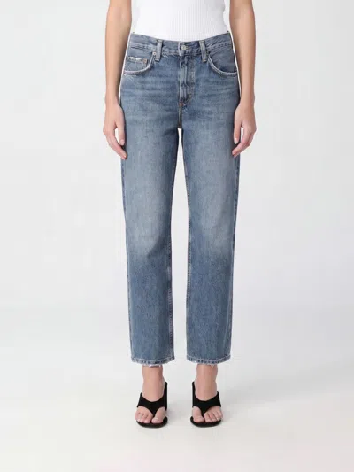 Agolde Jeans Woman Color Denim In Blue