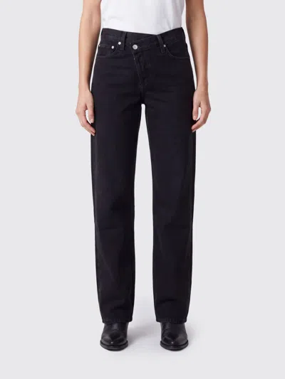 Agolde Jeans Woman Color Black In 黑色