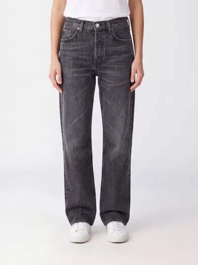 Agolde Jeans Woman Color Black In Blue