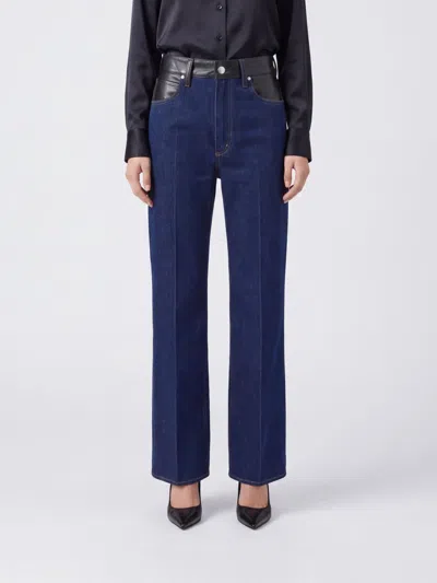 Agolde Jeans Woman Color Black In Blue