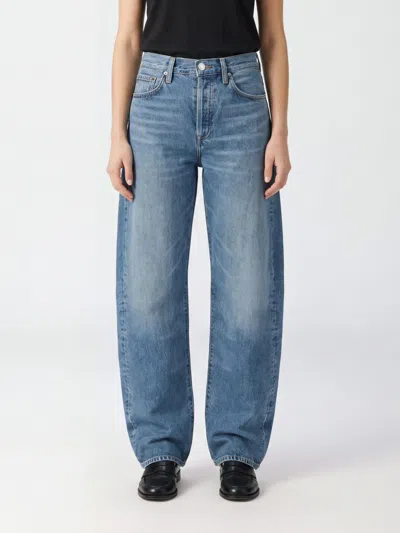 Agolde Jeans Woman Color Denim In Blue
