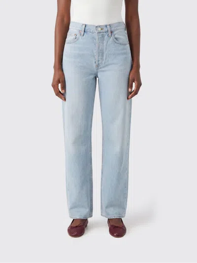 Agolde Jeans Woman In Blue