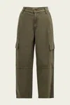 Agolde Jericho Cropped Cargo Pants In Fatigue