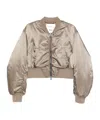 Agolde Jett Bomber Jacket In Brown