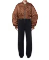 Agolde Jett Bomber Jacket In Black