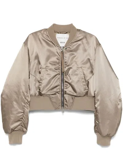 Agolde Jett Bomber Jacket Sage In Green