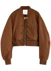 Agolde Jett Bomber Jacket In Brown