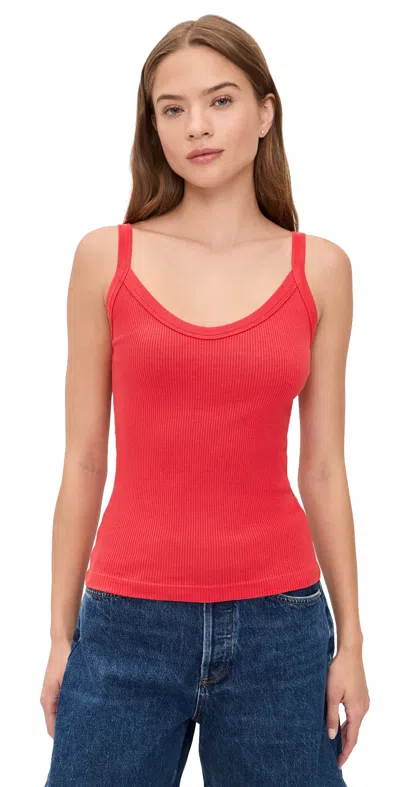 Agolde Jordan Tank Carnival In Red