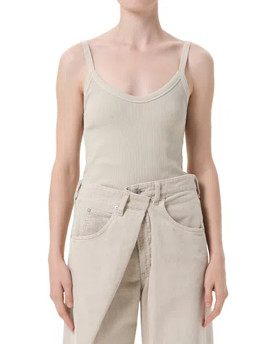 Agolde Jordan Tank In Gray