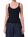 Agolde Jordan Tank Top In Mirage In Black