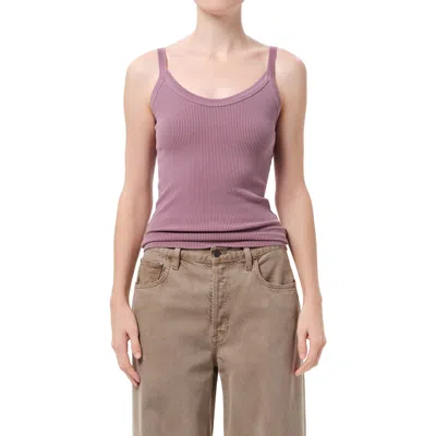 Agolde Jordan V-neck Tank In Pink