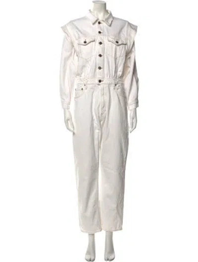 Pre-owned Agolde Jumpsuit In White