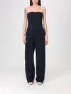Agolde Agyness Strapless Jumpsuit In Illusion In Blue
