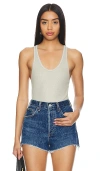 Agolde Karla Tank In Rice Paper