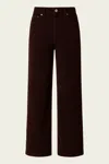 Agolde Keira Jean (corduroy) In Firefly In Burgundy