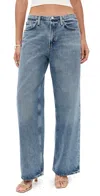 Agolde Harper Mid-rise Relaxed Straight-leg Jeans In Blue