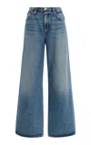 Agolde Keira Rigid Low-rise Baggy Jeans In Blue