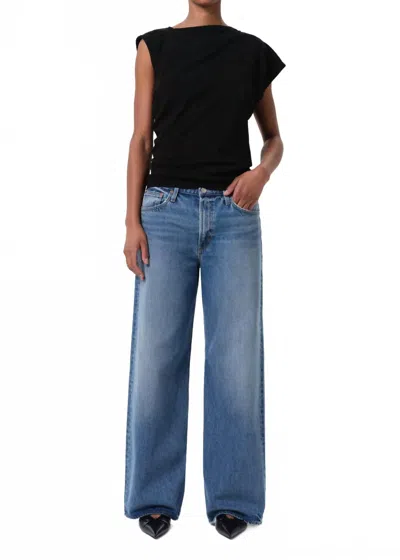Agolde Keira Wide Leg Jean In Downtown In Multi