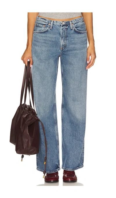 Agolde Keira Wide Leg Jeans In Blue