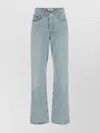Agolde Kelly Denim Jeans With Belt Loops In Blue