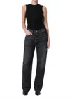 Agolde Kelly High Rise Jean In Eclipse In Black