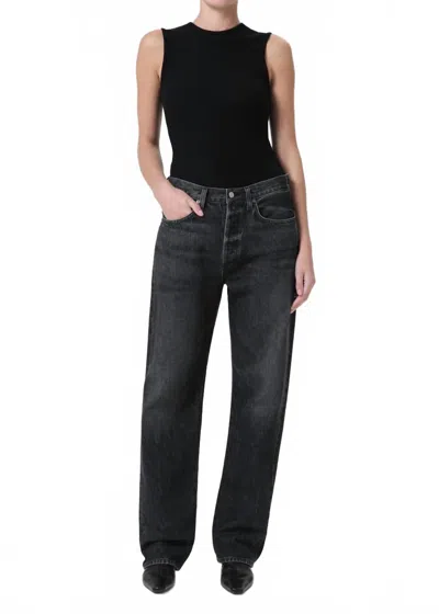 Agolde Kelly High Rise Jean In Eclipse In Black