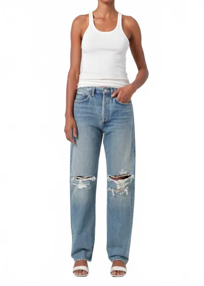 Agolde Kelly High Rise Jeans In Backdrop In Blue