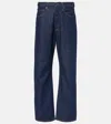 Agolde High-rise Straight Jeans Kelly In Blau