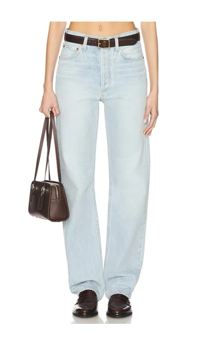 Agolde Kelly High Rise Straight Jeans In Blue
