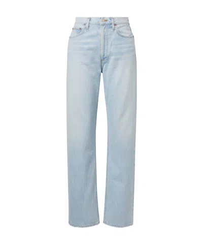 Agolde Kelly High-rise Straight-leg Denim Trousers In Blue