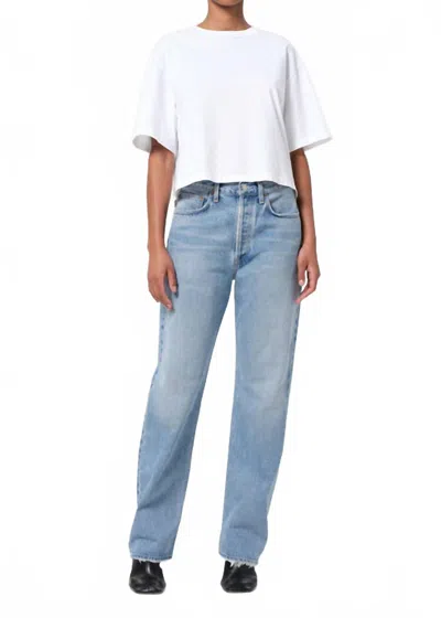Agolde Kelly High Rise Straight Leg Jeans In Harmonic Indigo In Multi