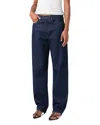 Agolde 90s Pinch Waist Long Rigid High-rise Straight-leg Jeans In Rinse