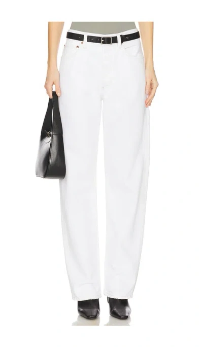 Agolde Kelly High Rise Straight In White