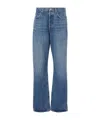 Agolde Kelly High-rise Wide-leg Denim Trousers In Blue