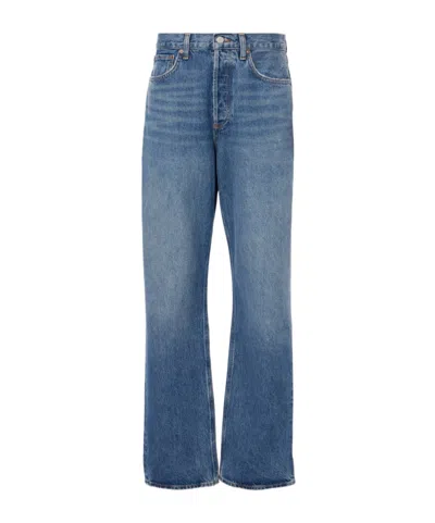 AGOLDE KELLY HIGH-RISE WIDE-LEG DENIM TROUSERS