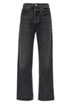 Agolde Blue Jeans With High Waist And Logo Patch On The Rear