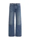 Agolde Kelly Jeans Comfortable V-front In Blue