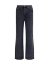 Agolde Blue Jeans With High Waist And Logo Patch On The Rear