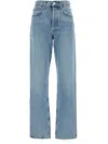 Agolde Lana Rigid Mid-rise Straight-leg Jeans In 蓝色