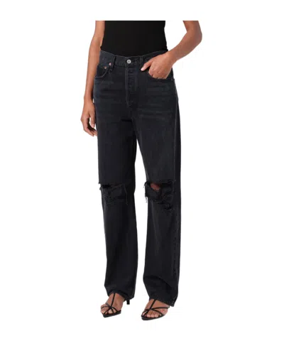Agolde Kelly Jeans In Black