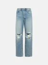 Agolde 'kelly' Light Blue Denim Jeans In Blue