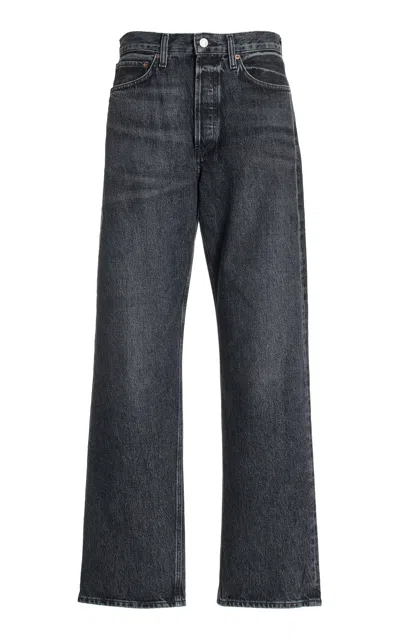 AGOLDE KELLY RIGID HIGH-RISE STRAIGHT-LEG JEANS