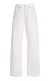 Agolde Kelly Rigid High-rise Straight-leg Jeans In White