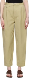 Agolde Khaki Becker Trousers In Dill (khaki Green)