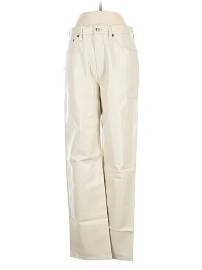 Pre-owned Agolde Khaki Pant In White