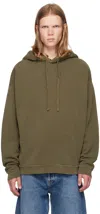 Agolde Khaki Salford Hoodie In Shade