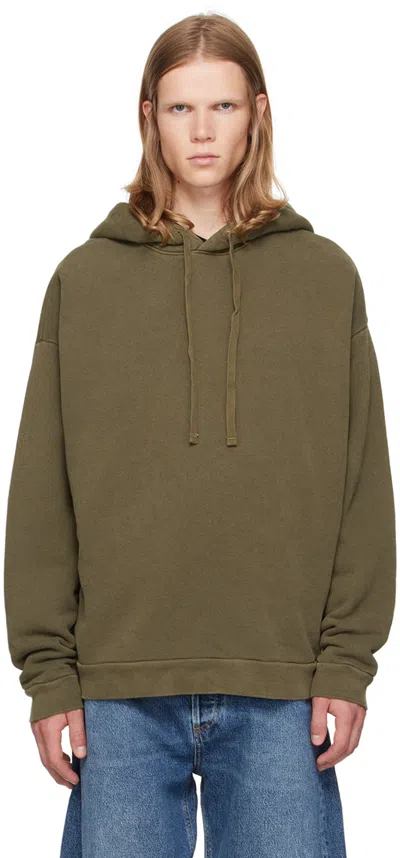 Agolde Khaki Salford Hoodie In Shade